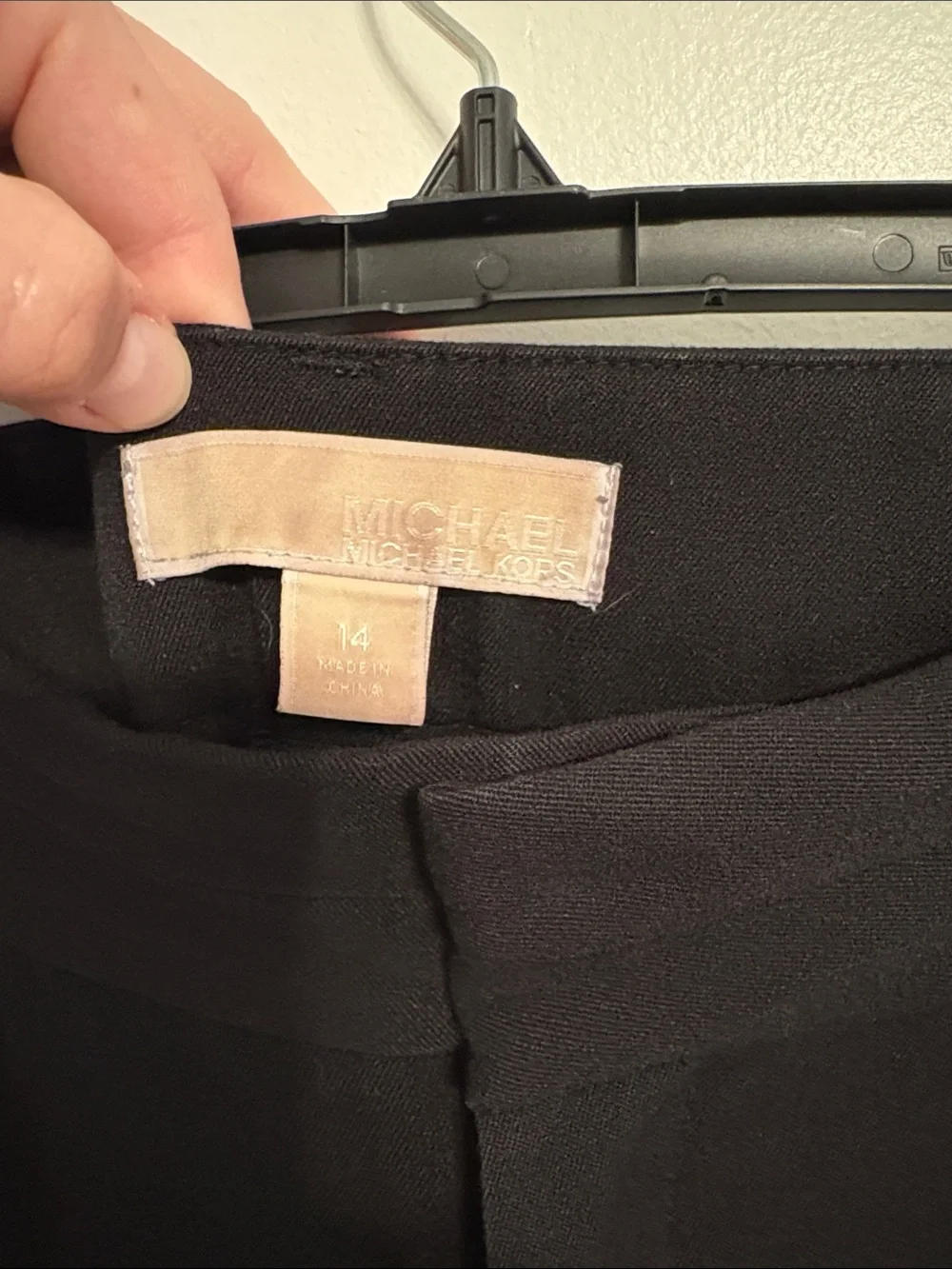 Michael Kors Black Straight-Leg Dress Trousers